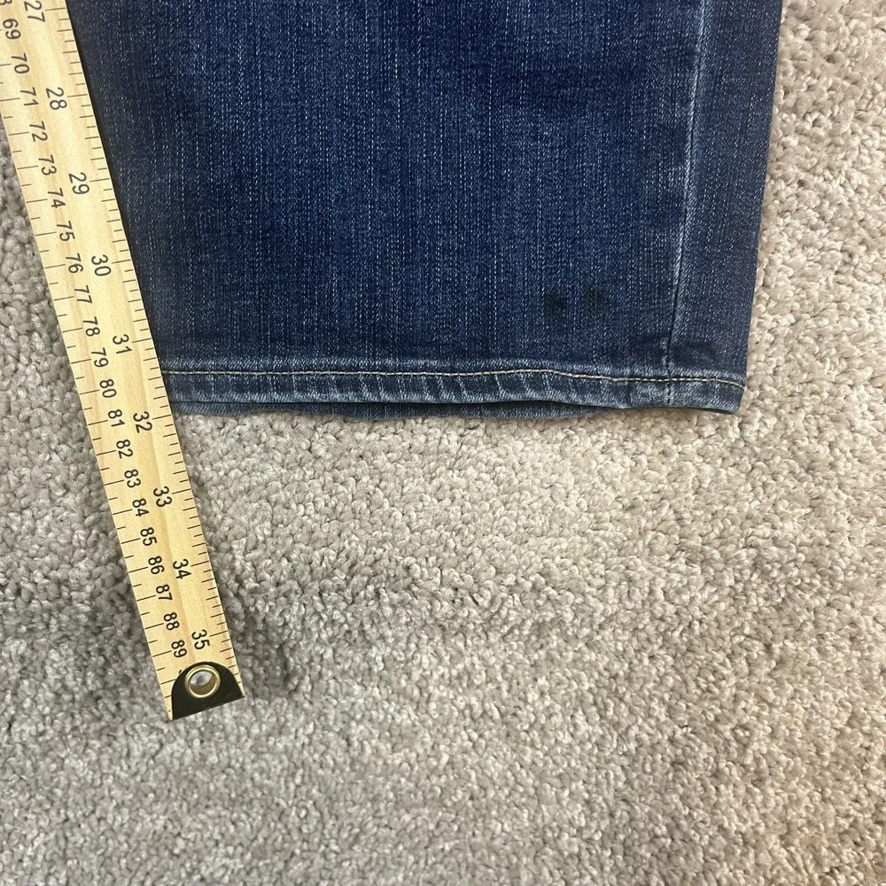 Banana‎ Republic Jeans Mens 44x34 Blue Skinny Fit Stretch Denim Pants Distressed